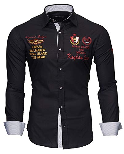 Kayhan Hombre Camisa Monaco Black L