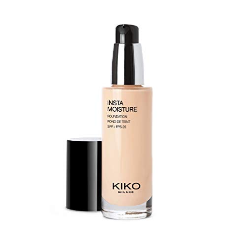 KIKO Milano Instamoisture Foundation 01 - 1R | Base de maquillaje fluida perfeccionadora e hidratante SPF 25