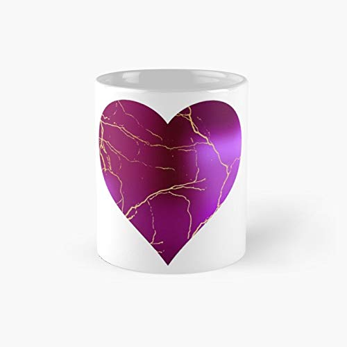 Kintsugi - Taza clásica con forma de corazón (11 onzas)