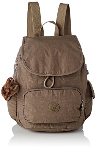 Kipling City Pack S, Mochila para Mujer, Marrón (True Beige), 27 x 33.5 x 19 cm