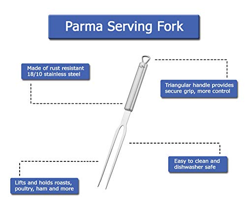 Küchenprofi K1210202800 Parma-Tenedor para Servir, Acero 18-10, Plata