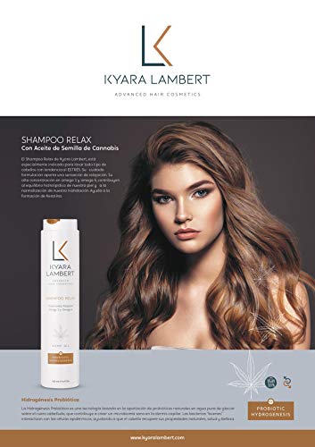 Kyara Lambert - Pack Relax | ACEITE de SEMILLA de CÁÑAMO | Tratamiento Relajante Extracto de Cáñamo y Omega 3 y 6 | Reparador Profesional con Activos Naturales. 400ml y 280ml