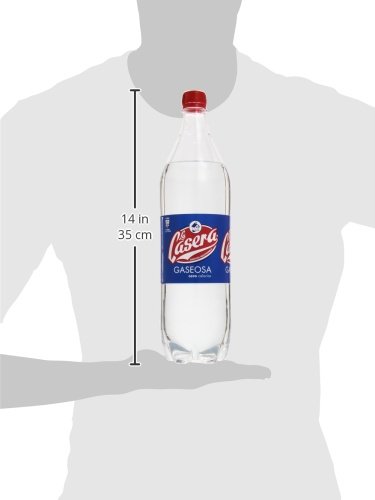 La Casera® Gaseosa, El Refresco Ligero, con Cero Azúcares y Cero Calorías - Botella PET 1,5L (Pack de 6)