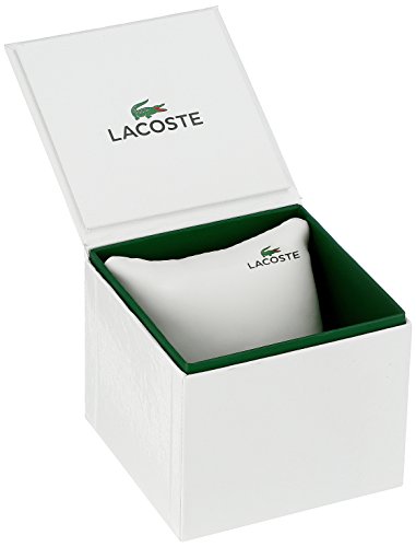 Lacoste 2010827 - Reloj analógico de pulsera para hombre, esfera con cronógrafo, correa de silicona,Azul(Azul/Rosa Oro)