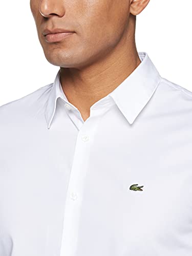 Lacoste CH2668 Camisa, Blanc, M para Hombre