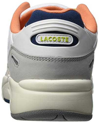 Lacoste Storm 96 Lo 0120 2 SMA, Zapatillas Hombre, Gris Lt Gry Dk BLU, 44 EU