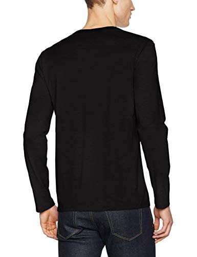 Lacoste TH6711 Camiseta, Noir, XS para Hombre