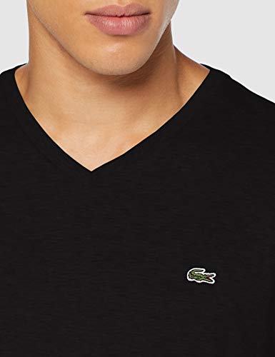 Lacoste TH6711 Camiseta, Noir, XS para Hombre