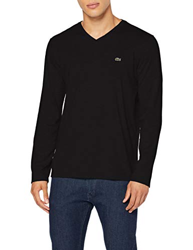 Lacoste TH6711 Camiseta, Noir, XS para Hombre