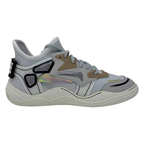 Lanvin Mid Top Neopreno Buceo Sneaker FM-SKDMIN-NEOP-A18 Entrenador para Hombre, gris, 42 1/3 EU