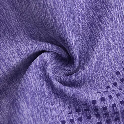 LAOSU Mallas deportivas para mujer, con cintura alta, sin costuras, con efecto push-up, anticelulitis, anticelulitis, pantalones ajustados, cintura alta, 11-morado, S