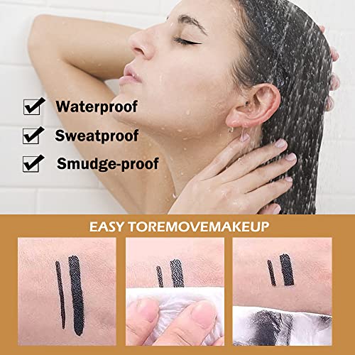 Lápiz Delineador De Ojos En Gel Negro,matte Quick-dry Eyeliner,delineador De Ojos De Secado Rápido, Crema Delineadora De Ojos Impermeable De Larga Duración A Prueba De Manchas