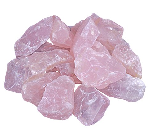 Lebensquelle Plus - Piedras de cuarzo rosa en bruto 100 % naturales, 300 g