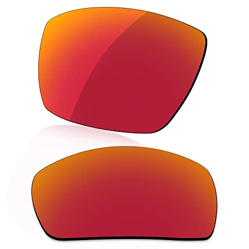 LenzReborn Reemplazo de lente polarizada para gafas de sol Arnette Grifter AN4221 - Más opciones, Rojo fuego + azul hielo., Talla única