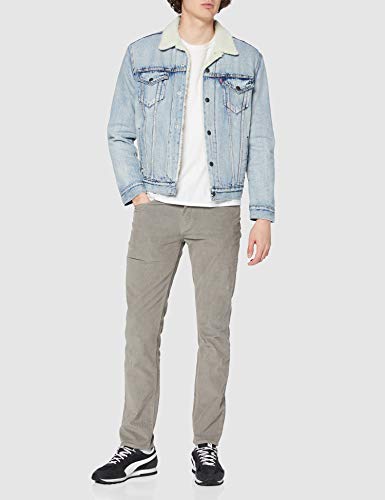 Levi's Type 3 Sherpa Trucker Chaqueta, Azul (Stonebridge), XS para Hombre