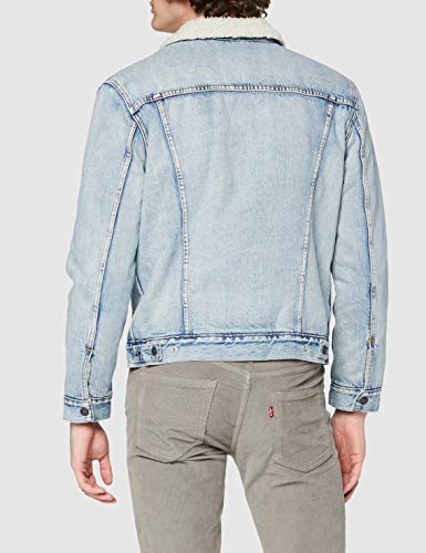 Levi's Type 3 Sherpa Trucker Chaqueta, Azul (Stonebridge), XS para Hombre