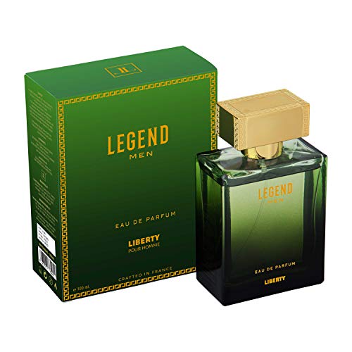 Liberty LUXURY Legend Perfume (100 ml / 3.4 oz) para hombres, oriental, pomelo, rosa opulenta, especias, notas sensuales, olor de larga duración, eau de parfum (EDP) - (Legend)