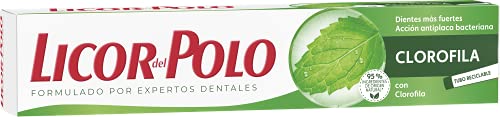 Licor del Polo - Pasta de dientes Clorofila - Frescor Tradicional, Anti bacteriano y Anticaries - 1 tubo de 75 ml