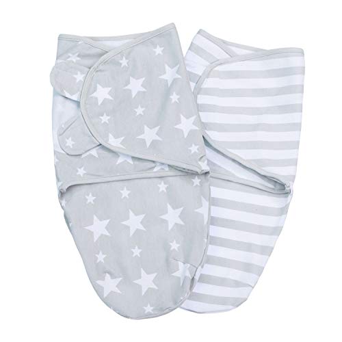 Lilly and Ben® Baby Swaddle Wrap Manta Envolvente - S/M o L - Saco-s De Dormir Bebe-s Recien Nacido-s Mantas Arrullo - Set 2