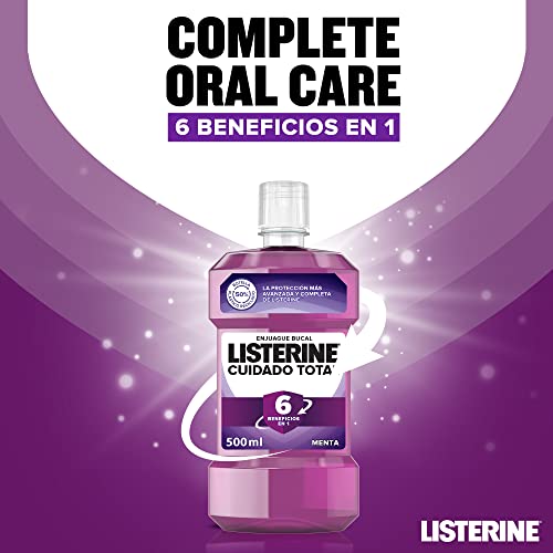 Listerine - Enjuague Bucal Cuidado Total, 500 ml