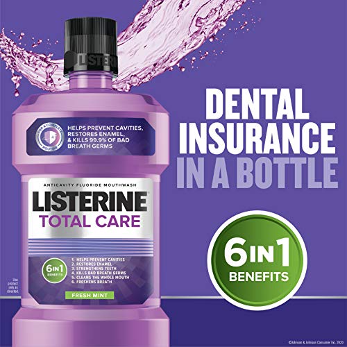 Listerine Total Care Anticavity Mouthwash, Fresh Mint, 8.45 Fluid Ounce by Listerine