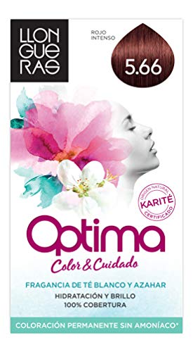 Llongueras Optima - Tinte, color 5.66-deep intense red (Rojo Oscuro Intenso) 200 g (959-52083)