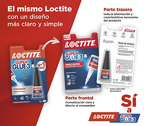 Loctite Super Glue-3 Precisión, pegamento transparente de máxima precisión, pegamento instantáneo triple resistente + Super Glue-3 Pincel, pegamento transparente con pincel aplicador