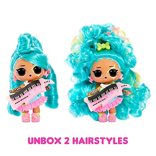 LOL Surprise Remix Muñecas Hair Flip , Coleccionable , 15 Sorpresas , Con Cabello a Revelar, Accesorios y Música