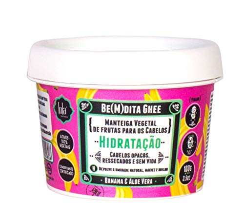 Lola Cosmetics 0 BE(M) Dita GHEE-MÁSC. HIDRATAÇAO Banana E Aloe Vera 100G, Único, Estándar