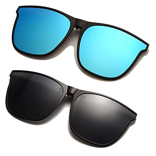 Long Keeper Gafas de Sol Polarizadas con Clip de Hombre Mujer Protección UV400 Clip Lente Gafas para Conducir Deportes