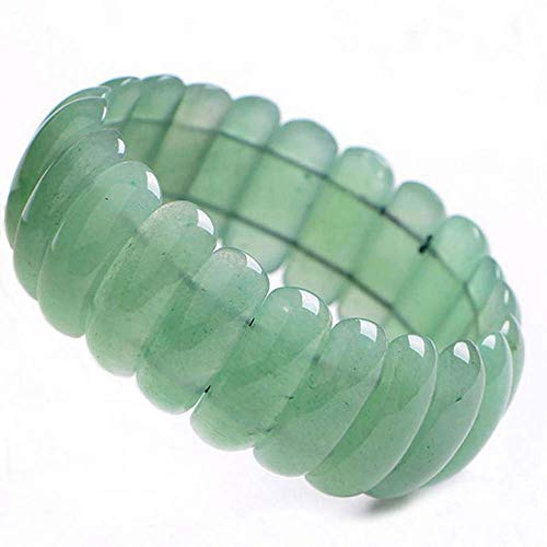 LOOPIG Chino Verde Jades Pulsera Accesorios Artesanías Piezas Calcedonia Mujeres Moda Joyería