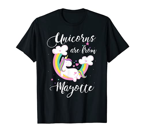 Los unicornios son de Mayotte Funny Home Country Pride Camiseta