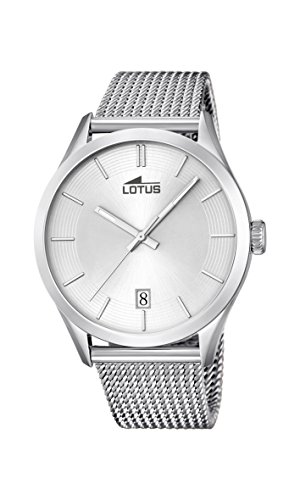 Lotus Reloj Analógico para Hombre de Cuarzo con Correa en Acero Inoxidable 18108/1