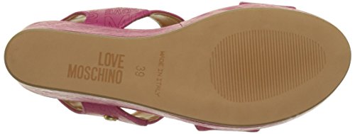 Love Moschino JA1627, Sandalias con Plataforma Mujer, Rosa (Fuchsia), 40 EU