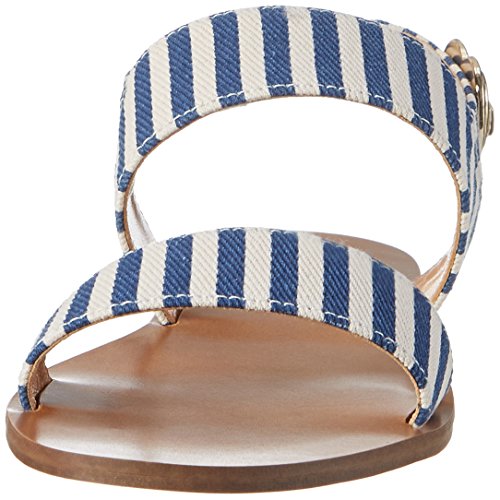 Love Moschino, Sandalias Planas Mujer, Blanco (Blue), 39 EU