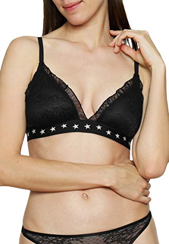 Love Stories Reggipetto Sujetador Estilo Bralette, Negro (Black 900/Black), 85A (Talla del Fabricante: 1) para Mujer