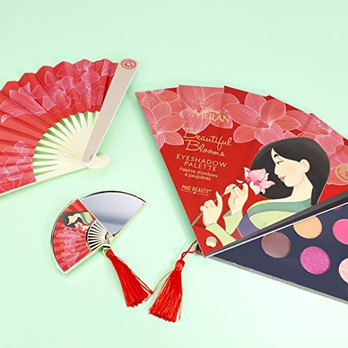 MAD Beauty Paleta de 8 Sombras de Ojos Mulán, Disney's Mulan Make Up Palette, Multicolor