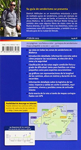 Mallorca guía de senderismo, con 39 rutas. Rutas de GPS cartografiadas. Michael Müller.