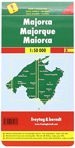 Mallorca, mapa de carreteras. Escala 1:50.000. Freytag & Berndt.: Wegenkaart 1:50 000: AK 0526 (Auto karte)