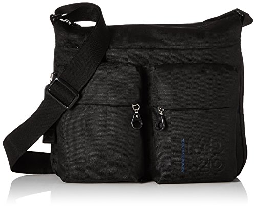 Mandarina Duck MD 20 P10QMTX6, Bolso Bandolera para Mujer, Black, 32x28x10 (L x H x W)