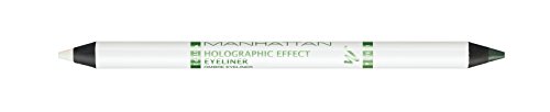 Manhattan Holographic Efecto Eyeliner, color 002 Galactic Green, doble cara, 1er Pack (1 x 1 g)