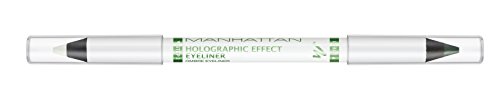 Manhattan Holographic Efecto Eyeliner, color 002 Galactic Green, doble cara, 1er Pack (1 x 1 g)