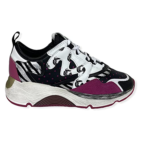 MANILA GRACE Zapatillas AI21 DS665LS, Negro fucsia., 36 EU