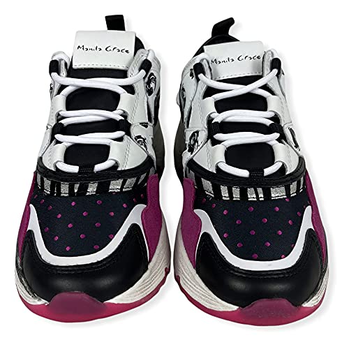 MANILA GRACE Zapatillas AI21 DS665LS, Negro fucsia., 36 EU