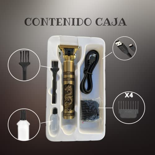 Maquina cortar pelo buda - Cortadora de pelo - Carga con cable USB - maquina cortar pelo profesional - Maquinilla de Afeitar Buda Gold. (1)