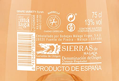 Marbella Blush Rosé - Pack 6 botellas de 75 cl - Vino rosado D.O."Sierras de Málaga"