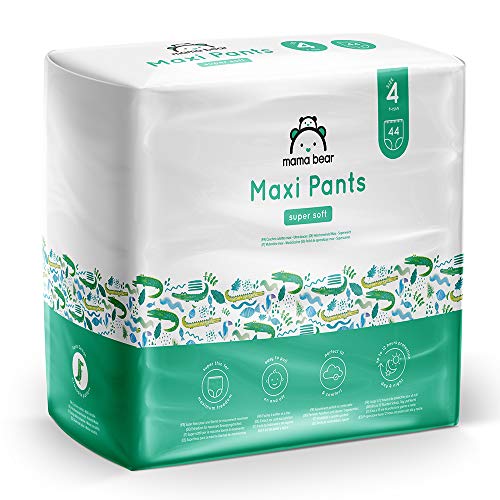 Marca Amazon- Mama Bear Pañal de aprendizaje maxi- Talla 4 (8-15kg), 88 pañales (2x44)