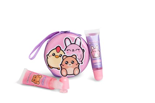 Martinelia - Kit de 2 bálsamos labiales infantiles con monedero de la colección My Best Friends