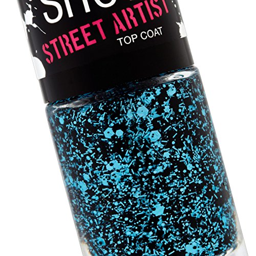 Maybelline Color Show Street Artist Top Coat 4 Alley Attitude esmalte de uñas Azul - Esmaltes de uñas (Azul, Alley Attitude, 1 pieza(s), Francia, 25 mm, 25 mm)