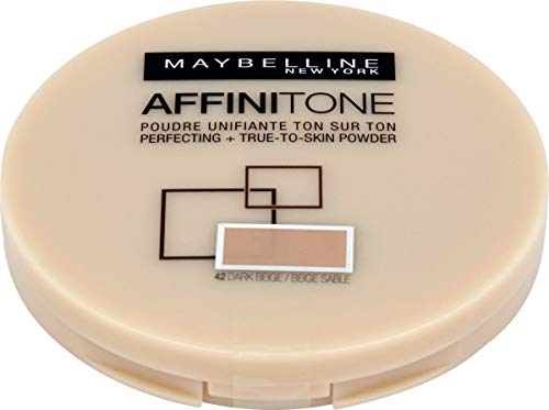 Maybelline New York Affinitone True-To-Skin - Polvos para perfeccionar (42 beige oscuro)